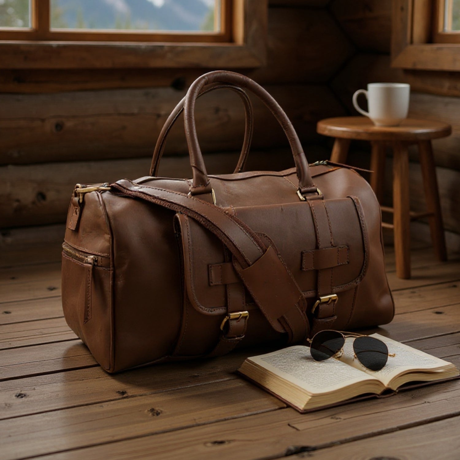 Duffel Bags - Genuine leather duffel bags by Jeengar