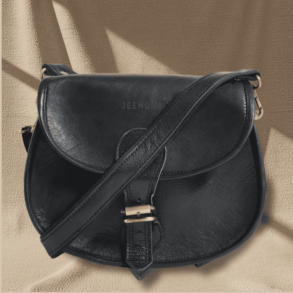 The Marwari Sling - A genuine leather sling bag for women by Jeengar