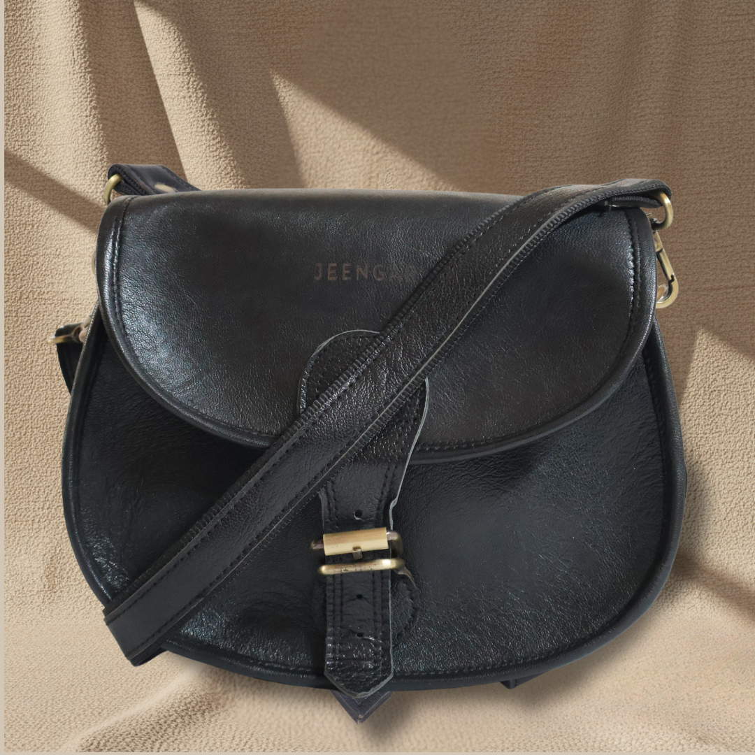 The Marwari Sling - A genuine leather sling bag for women by Jeengar