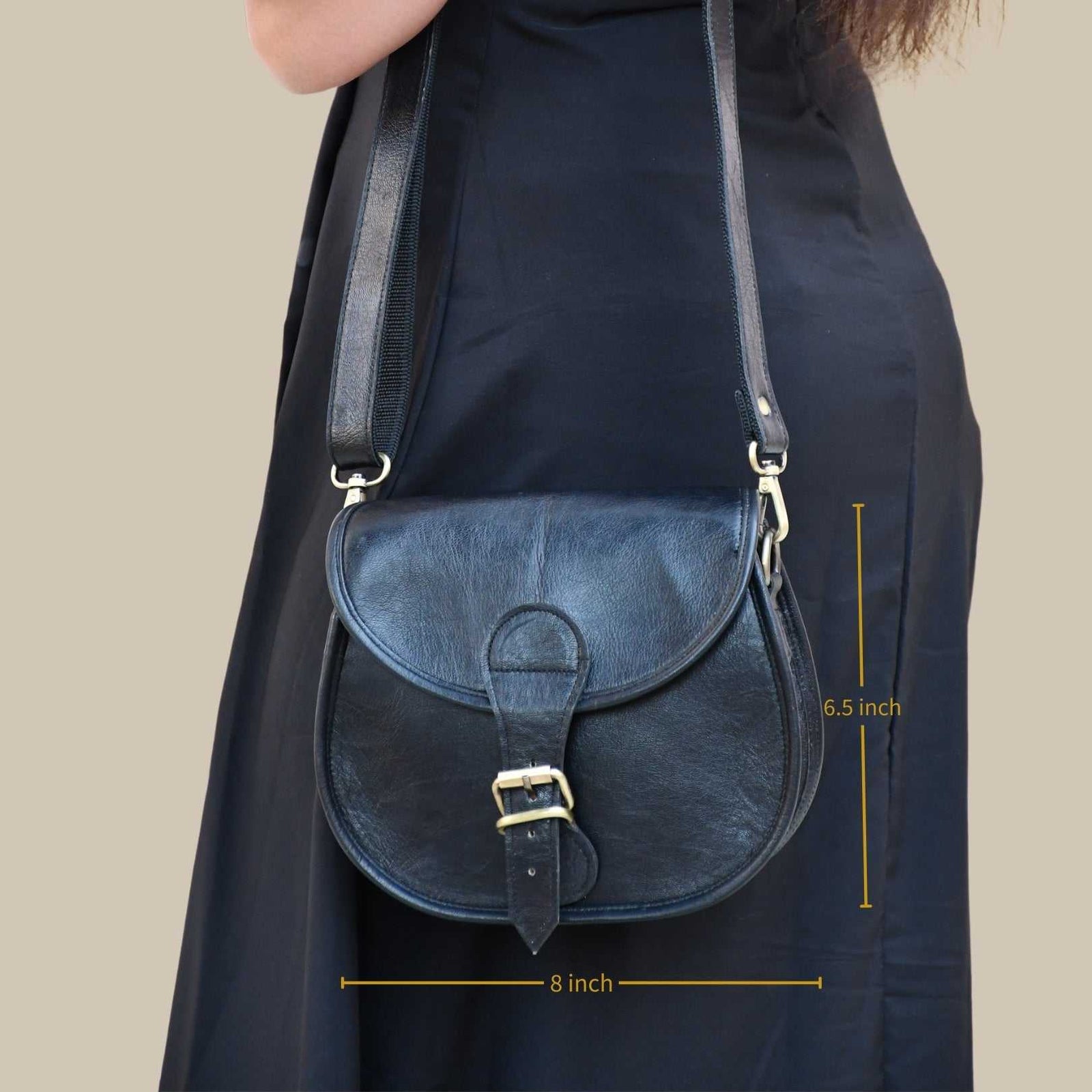 The Marwari Sling - A genuine leather sling bag for women by Jeengar