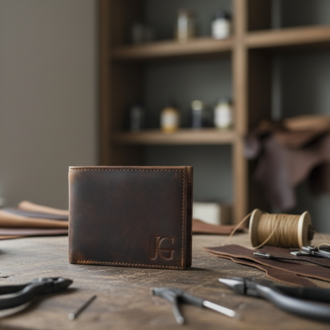 The Rajput Wallet - A genuine leather wallet for men by  Jeengar