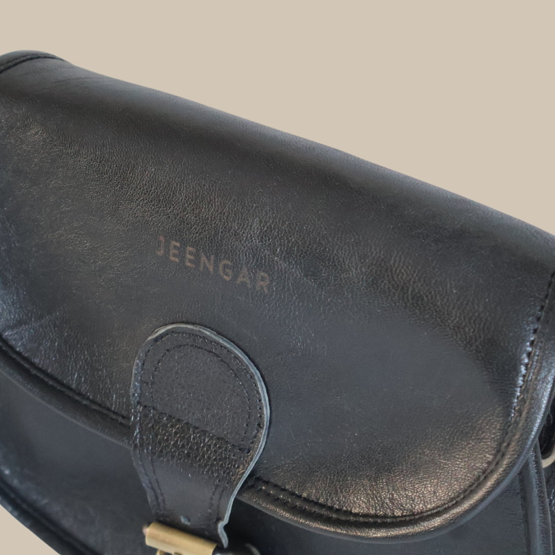 The Marwari Sling - A genuine leather sling bag for women by Jeengar