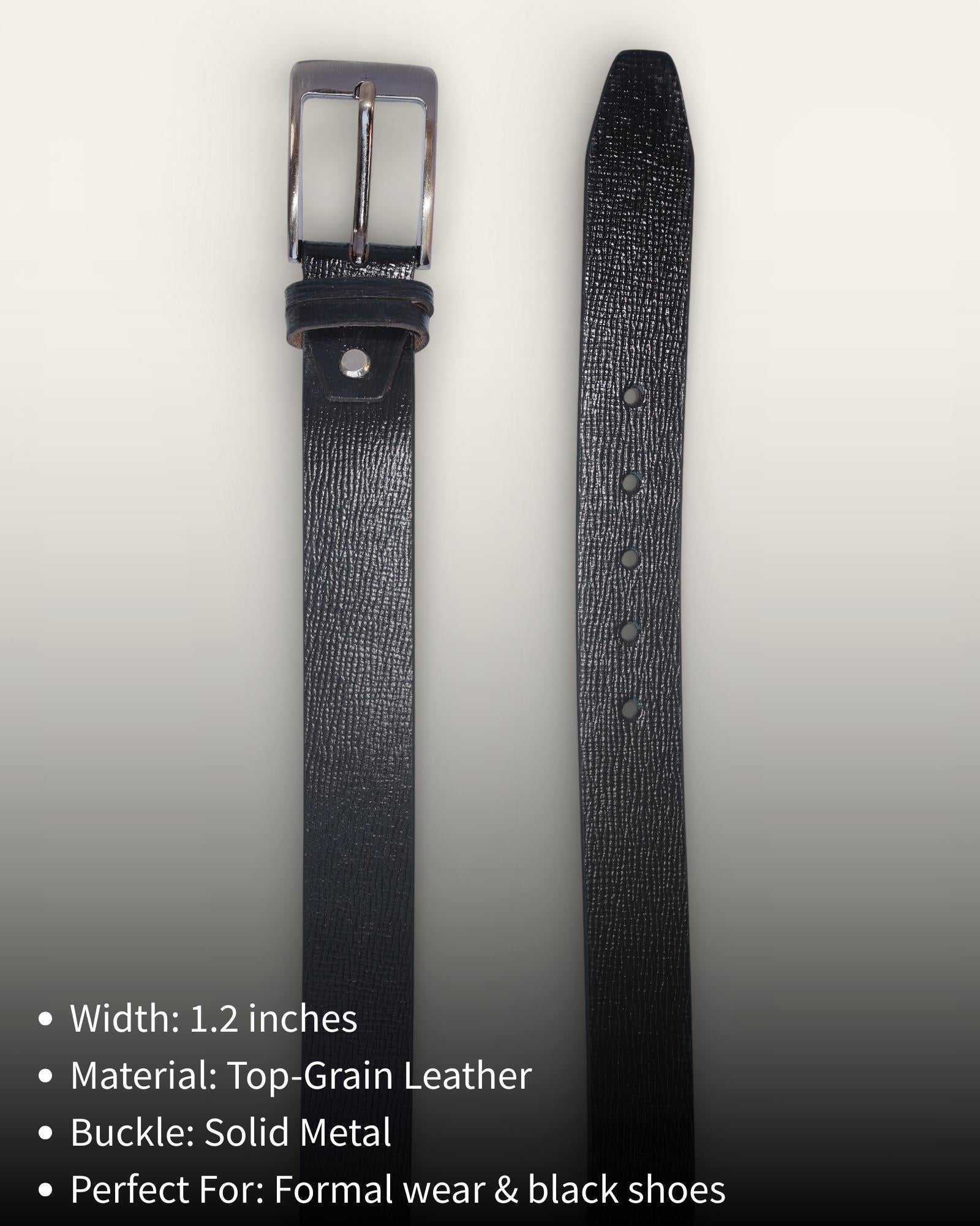 A black belt in real leather, best for fomals