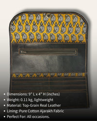 A real leather ladies wallet with 6 card slots and 2 cash compartments and 1 coin slot