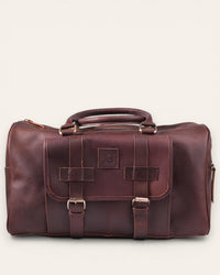 A real lather cabin friendly duffel bag