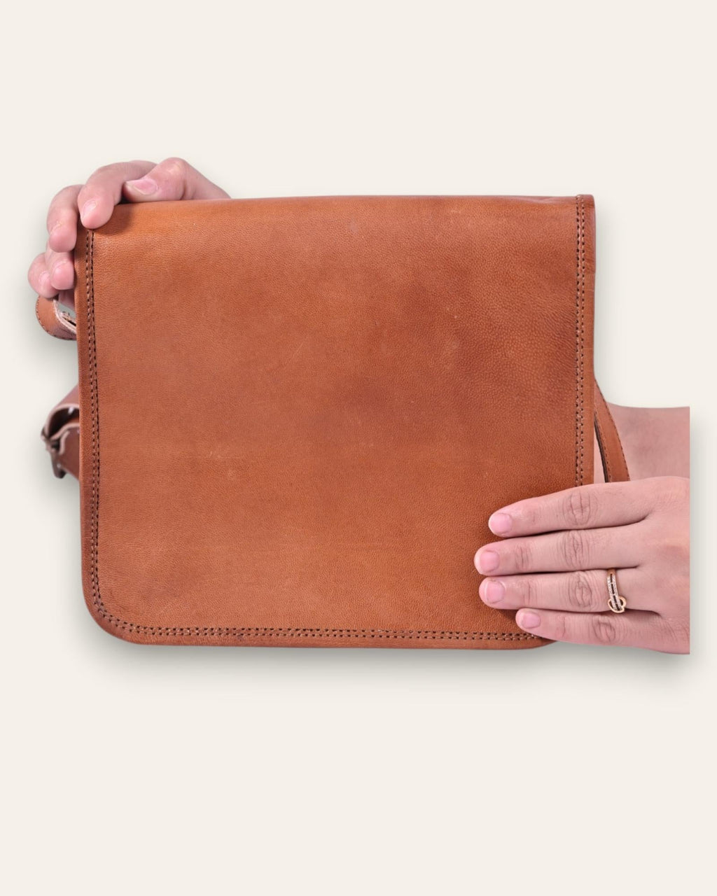 The Mandore Sling, side view with strap