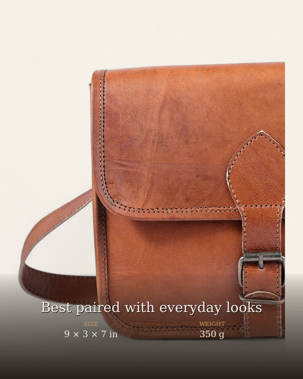 The Deogarh Sling Buckle Strap style at a three-quarter angle