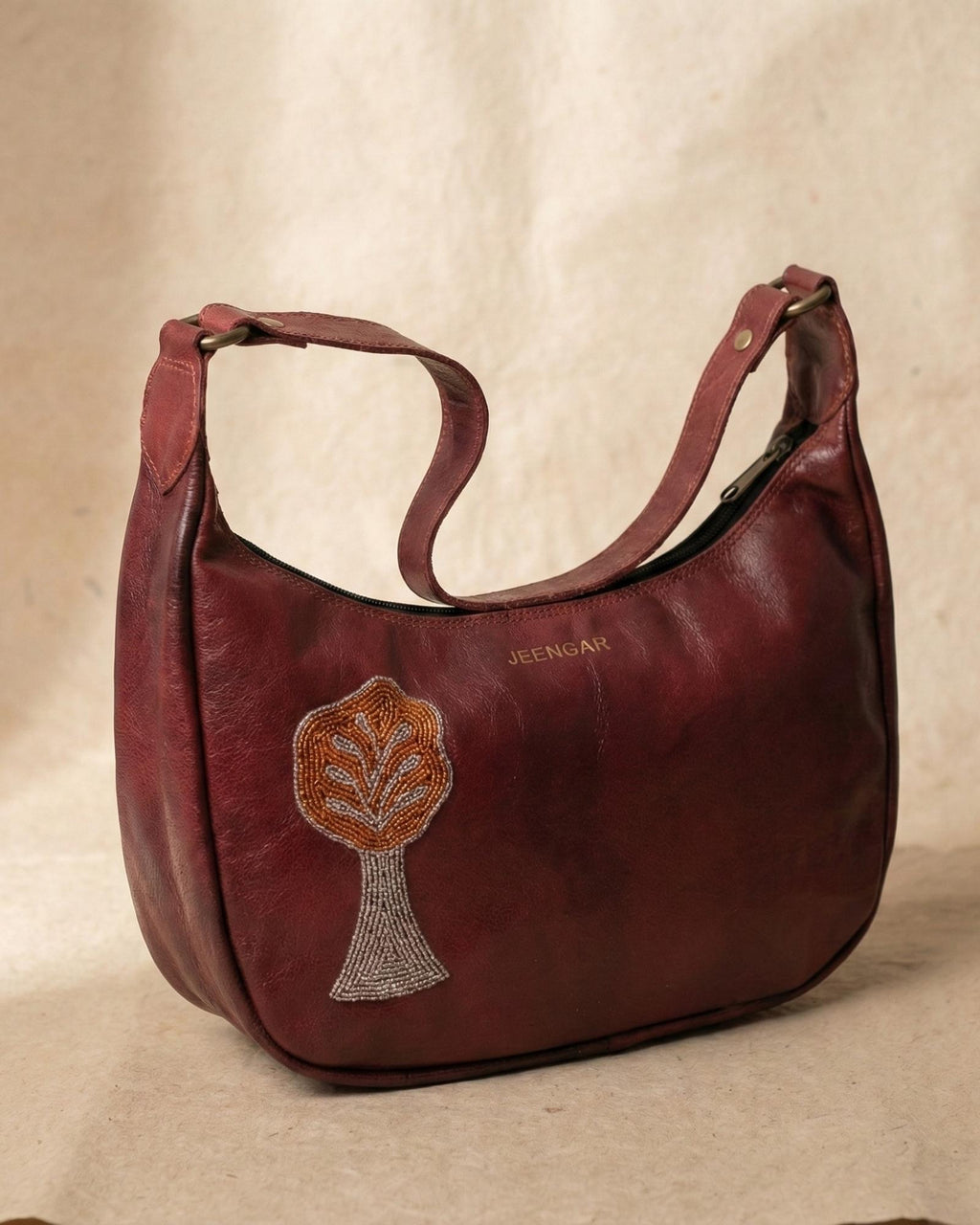 The Kashida Shoulder Bag - Padmini Cherry
