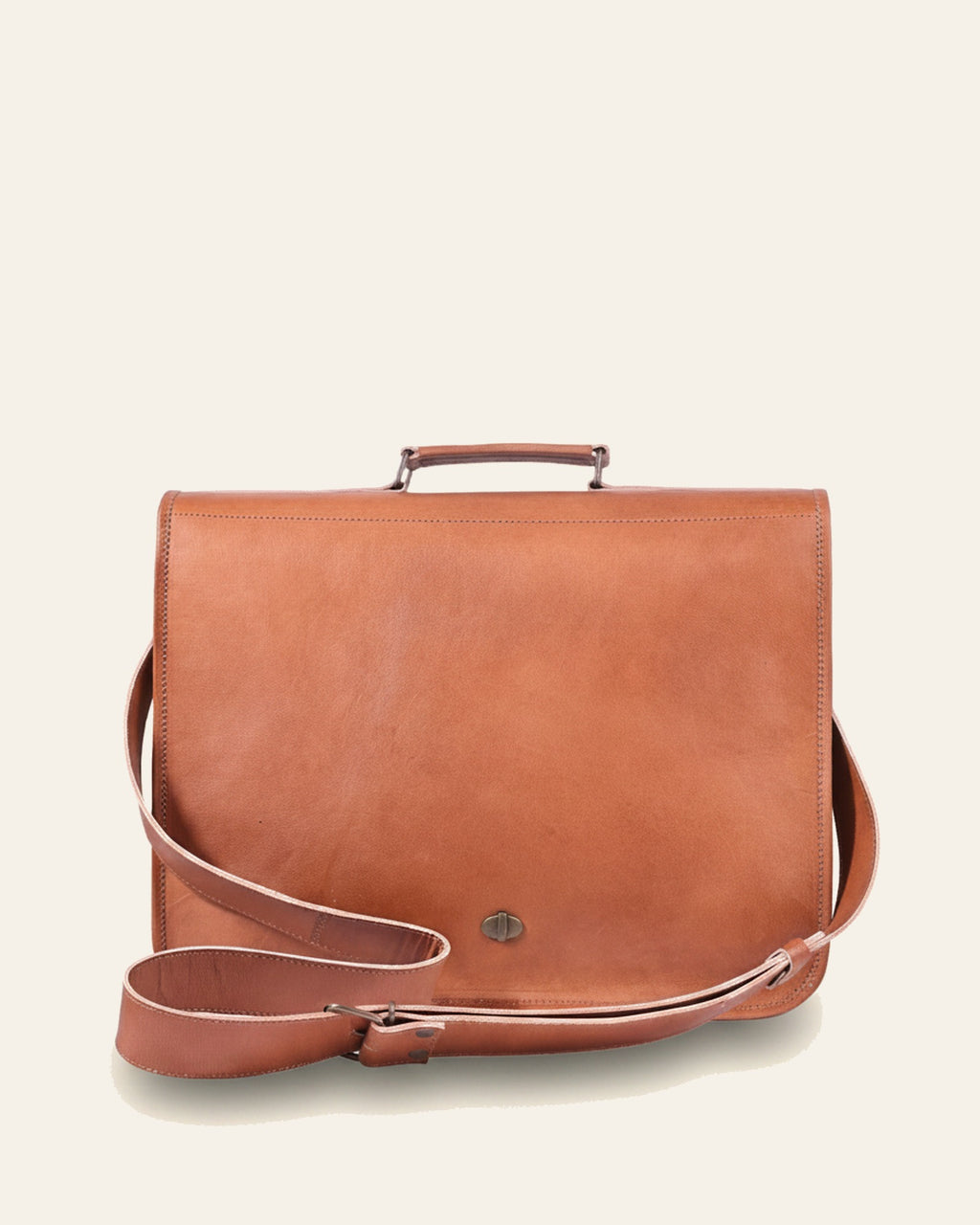Side profile of The Pali Laptop Bag with its adjustable strap