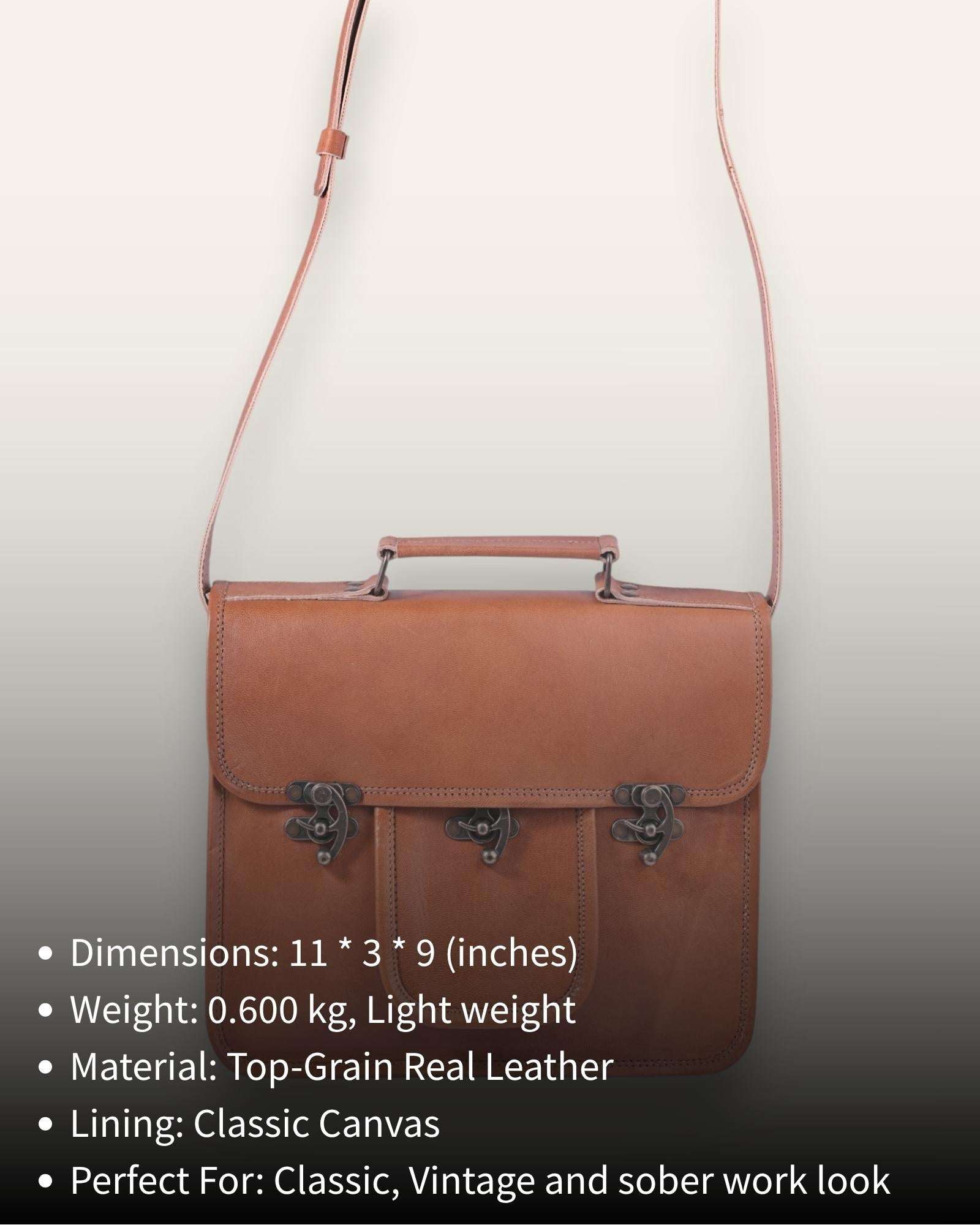 The Neemrana Messenger Twist-Lock with Front Pocket, detail
