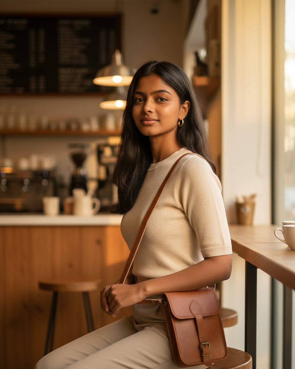 The Amer Sling — worn cross-body (women)