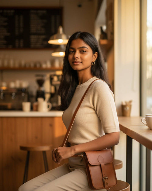 The Amer Sling — worn cross-body (women)